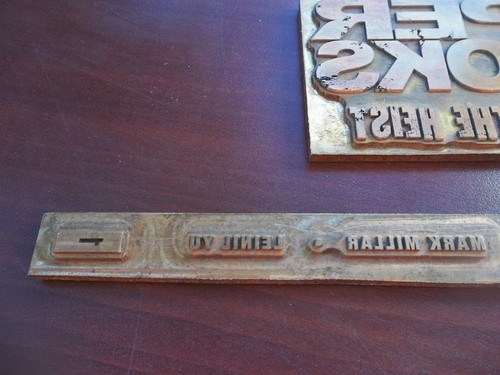 Set of 2 SUPER CROOKS copper stamping press PRINTING PLATE One Of A Kind MARVEL - Picture 3 of 7