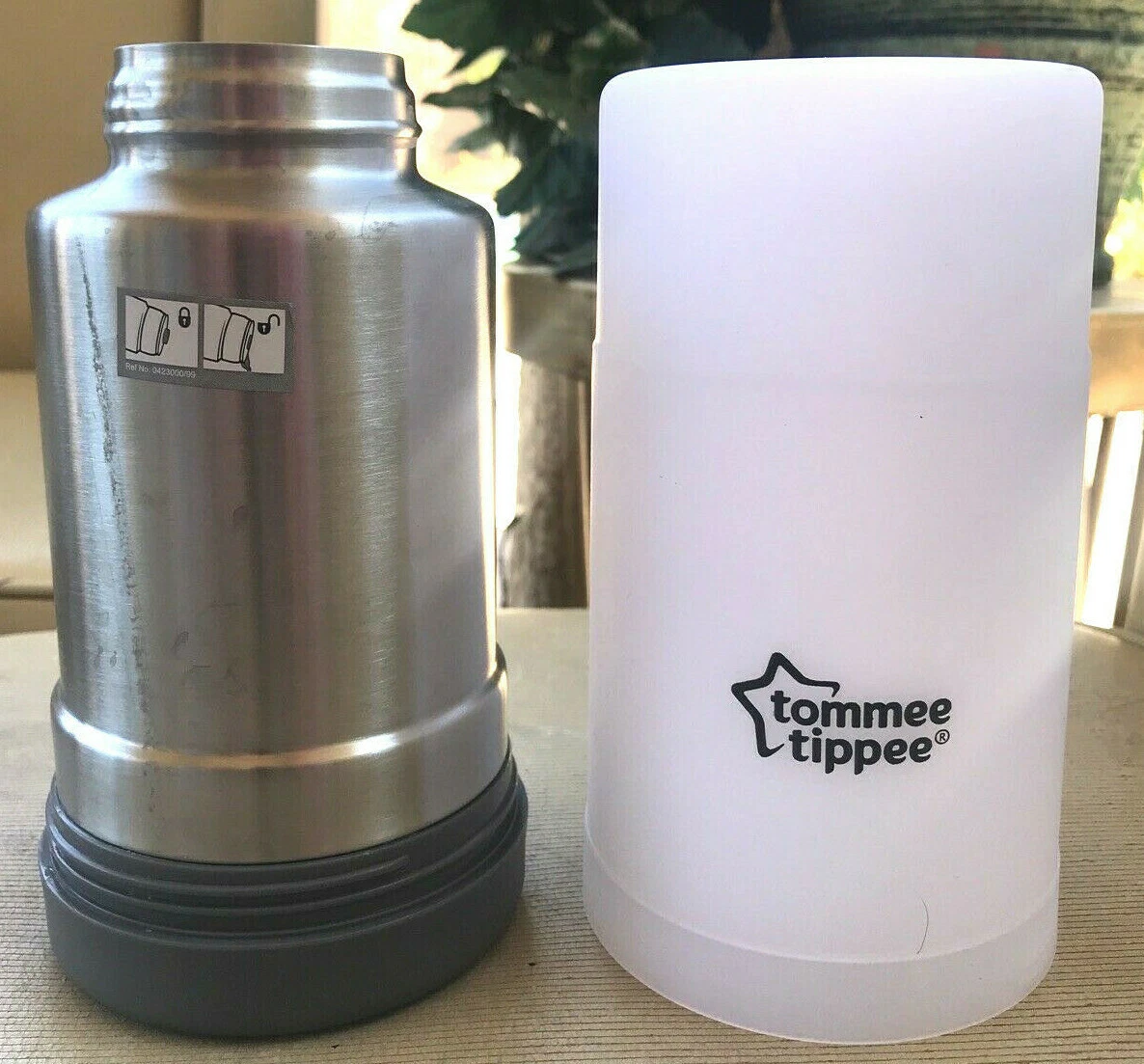 Tommee Tippee Stainless Steel Food Warmer Baby Bottle Thermos 522010  Missing Cap 885216529718