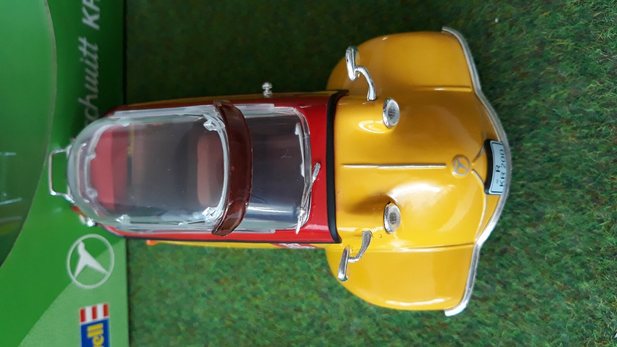 Miniature Messerschmitt KR 200 Leibniz – Revell 1/18, Zamac Jaune/rouge – Occasion état Neuf
