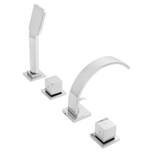 Welfenstein 4 Loch Wannenrandarmatur chrom Wannenrand Armatur Badewanne WRA-78B - Bild 11 von 12
