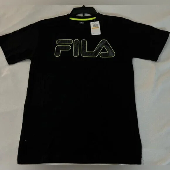 ?T SHIRT UOMO FILA S S GIROCOLLO STILE CREW NECK F969096 COLORE NERO NUOVA CON ETICHETTE $24 00 SCEGLI TAGLIA