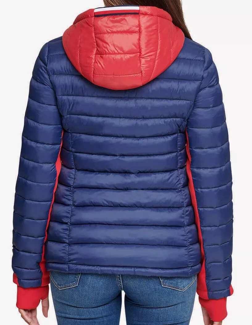 weight Light Hilfiger Gr. Tommy eBay Kapuzen-Winterjacke, | M Steppjacke, Damen