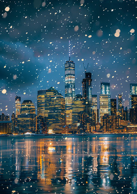 Photos Of New York Downtown Manhattan Street Buildings View Wall Art Print