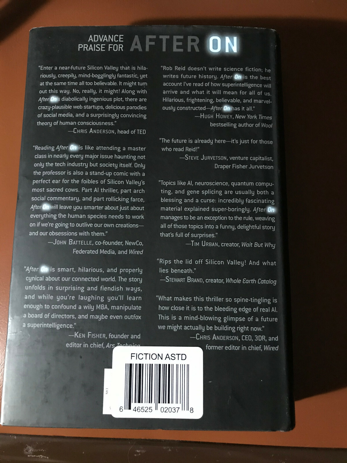 After On by Rob Reid (2017, Hardcover)