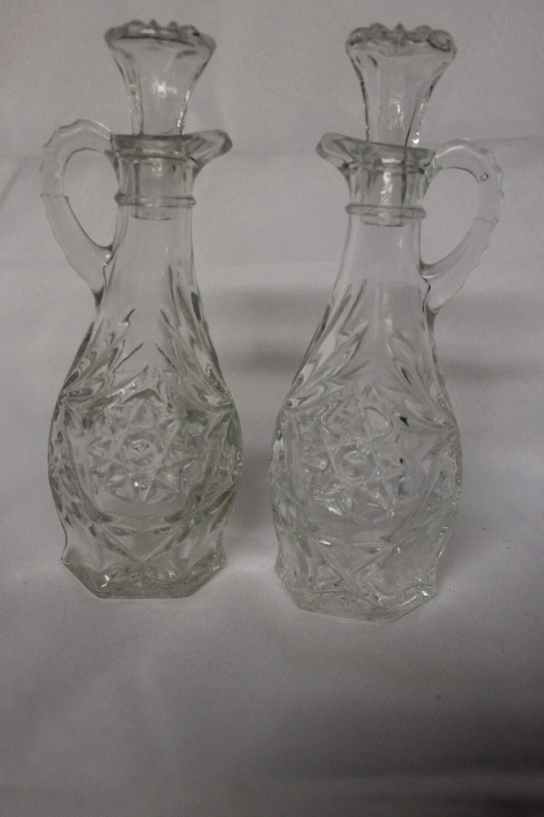 Vintage Wexford Vinegar and Oil bottles with stoppers (39)