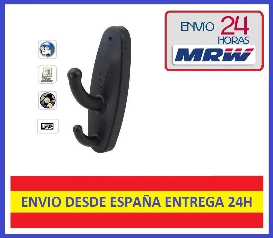 ELECTROLANDIA Perchero Micro Camara Oculta HD ¡¡Envio Gratis!! ¡Envio 24h!