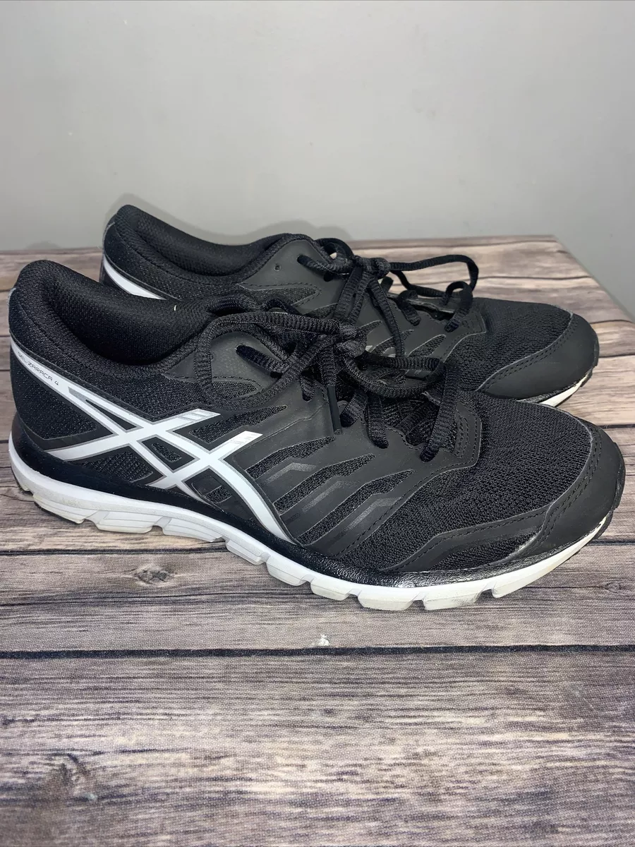 ASICS Gel Zaraca 4 Women s Running Shoes Size 8 Black White