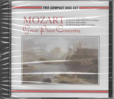 Mozart Great Piano Concertos Castle NEU 2CDs Klavier Konzerte No. 17 21 24 26
