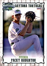 2019 Daytona Tortugas Choice #15 Packy Naughton Boston Massachusetts MA Card