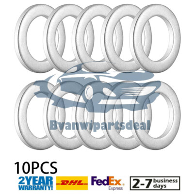 10x 14mm Transmission OIL Drain Plug Crush Washers For Honda Accord 94109-14000