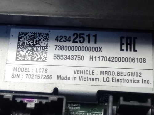 42342511 Multifunktionsdisplay für Opel Astra K Limousine 5P Business 2017 5836776 - Bild 4 von 10