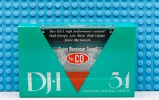 HITACHI  DJ-I  54  1989  JAPAN   TYPE I    BLANK CASSETTE TAPE (1)  (SEALED)