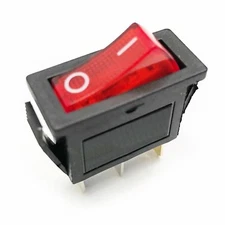 120927-24 Rocker Switch Lighted On Off for Electric Fireplaces FMI Desa 120 volt