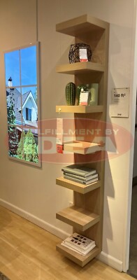 New IKEA LACK Wall Shelf Unit White Stained Oak Effect 604.305.92