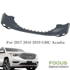 Front Upper Bumper Cover W/Radar Holes For 2017-2019 GMC Acadia GM1014126 Primed