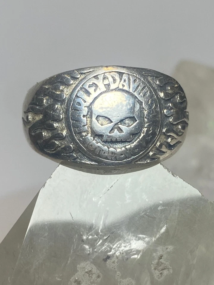 Harley Davidson Anillo Motociclista Plata de Ley Mujer Hombre Foto 4 de 4