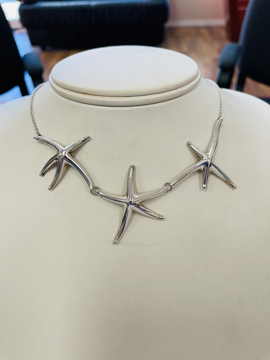 Tiffany & Co Silver Elsa Peretti Triple Three Starfish