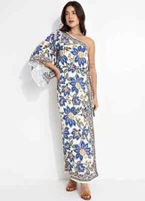 Farm Rio Brazil Floral One Shoulder Dress Size M