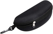 Portable Waterproof Sunglasses Eyeglasses Case Zipper Hard Shell Box with Clip