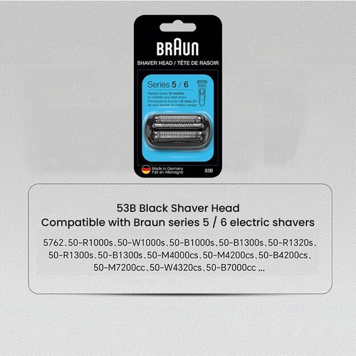 Testina ricambio Braun rasoio serie 5/6 53B 81697104 - Zdjęcie 2 z 10