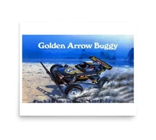 20" POSTER GOLDEN ARROW RADIOSHACK Vintage RC Buggy RADIO SHACK TYCO NIKKO