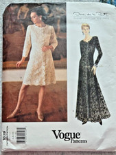 Vogue American Designer Oscar de la Renta #1679 Misses/Petite Dress Sz 6-8-10