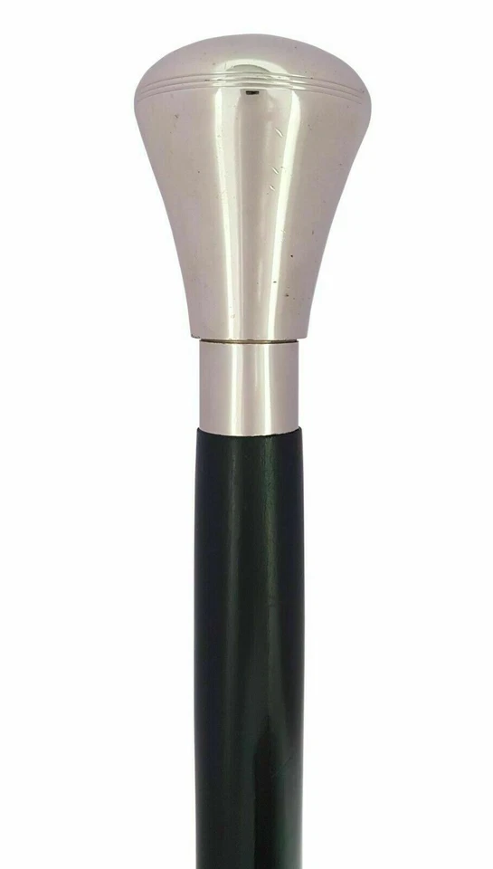 Хромированная черная латунная ручка ручка ручка деревянная трость викторианский дизайн подарок - Изображение 2 из 4