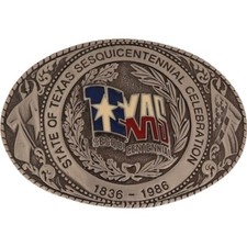 New Texas Ft Worth Dallas Houston Austin Longhorn Atm NOS Vintage Belt Buckle