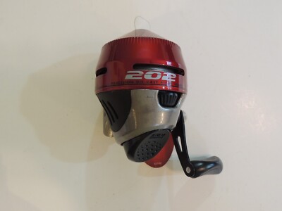 Brand New with tags Zebco 202 reel pre-spooled 10 lb line RED