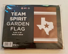 ipg Team Sports Team Spirit Garden Flag University Of Texas Longhorns 11.75”x19”