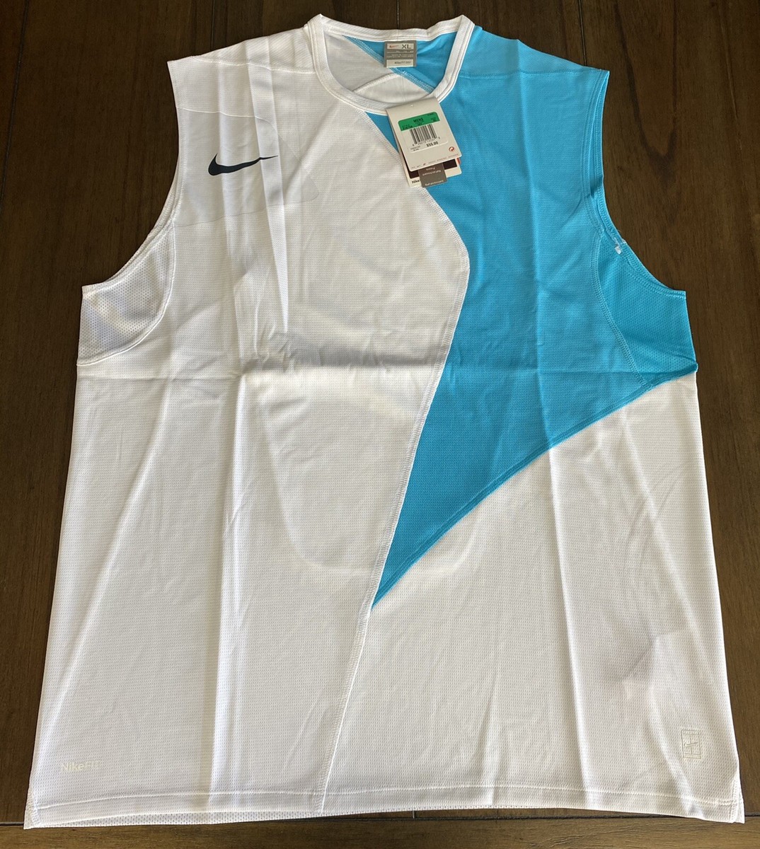 Nike Rafa Nadal 2007 French Open Sleeveless Tennis Shirt Crew XL