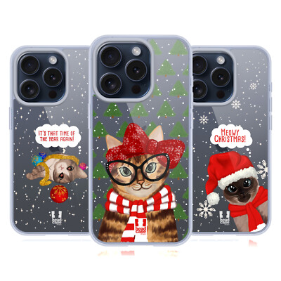 HEAD CASE DESIGNS MEOWY WEIHNACHTEN SOFT GEL HANDYHÜLLE FÜR APPLE iPHONE HANDYS
