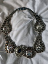 Mawi London Silver/Crystal Statement Designer Necklace