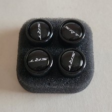 Dodgejeepramchrysler Mopar Srt Black Tire Stem Caps - Never Used Dodgejeepramchrysler Mopar Srt Black Tire Stem Caps - Never Used