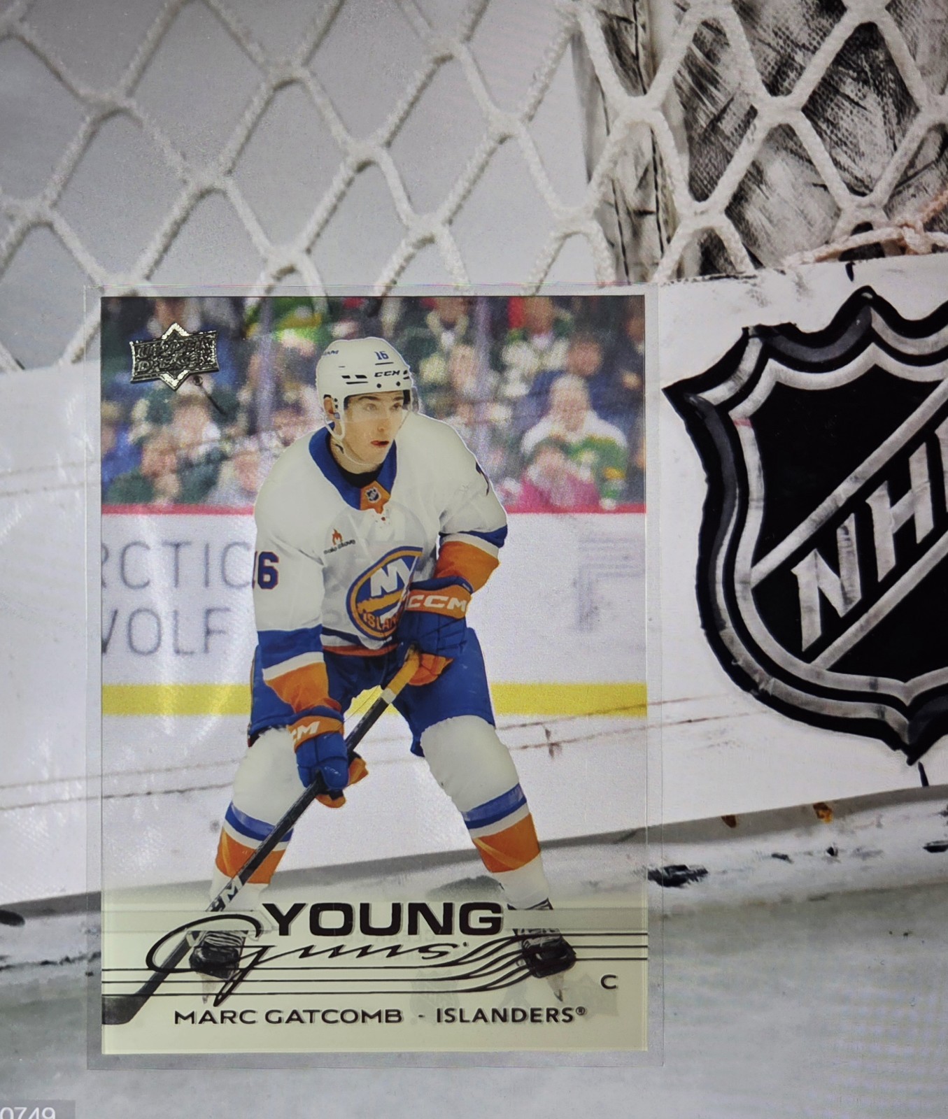 2025-26 Upper Deck Series 1 Marc Gatcomb #231 Young Guns Clear Cut Islanders RC