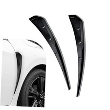 2PCS Car Fender Side Vents, ABS Air Wing Vent Trim Sticker, Fender Decoration