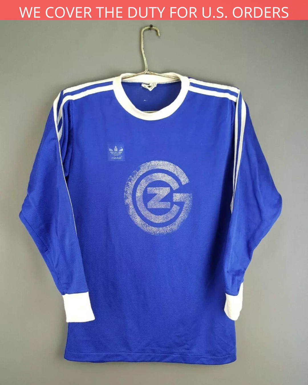 Grasshoppers jersey medium 1977 1979 Vintage shirt long sleeve Adidas ig93