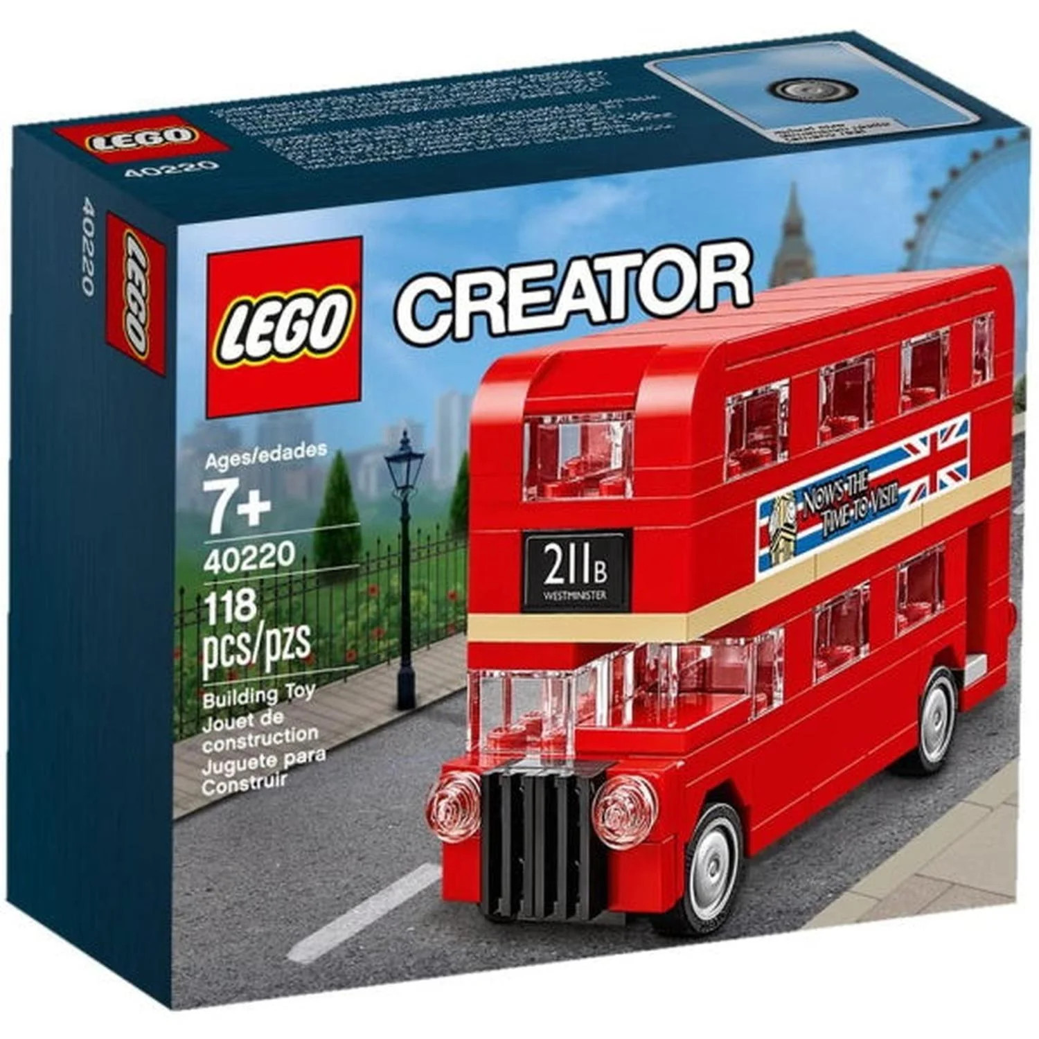 Конструктор LEGO Creator Лондонский автобус - набор из 118 деталей LEGO 40220 4890₽
