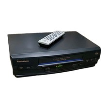 Panasonic PV-V4520 4-Head Hi-Fi VCR Tested Works Blue Line Series w/ Remote