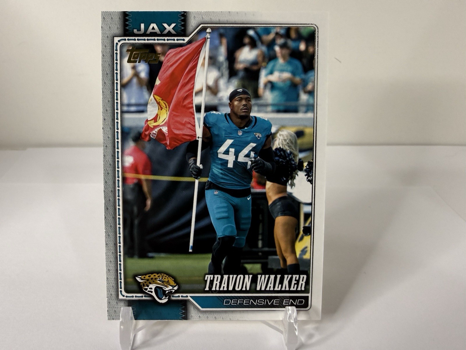 2025 TOPPS FLAGSHIP FOOTBALL  Travon Walker GOLDEN MIRROR VARIATION SSP JAGUARS 