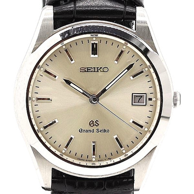 Seiko Grand Seiko 8N65-8000 Men's Wristwatch Quartz Silver Dial From Japan