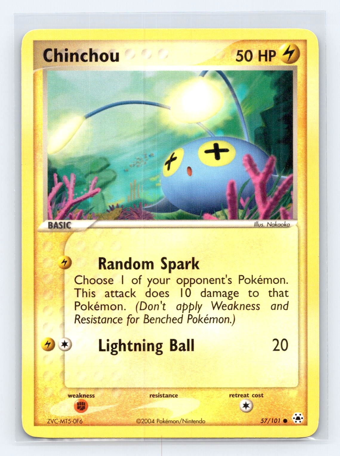 Chinchou - Common Hidden Legends 57/101 NM