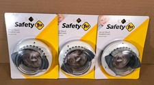 Child Safety Secure Mount Deadbolt Lock, No-Drill, White, Safety 1st HS162 3-PK