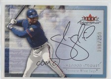 2001 Fleer Showcase Autographics Silver 198/250 Shannon Stewart Auto 0b5