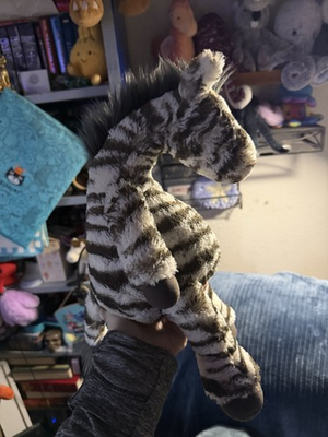 #ad Very Hard To Find Excellent Condition Jellycat Lallagie Zebra $125.00