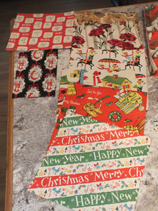 Estate find! Vintage CHRISTMAS GIFT WRAP And Others Charming lot Tags! 13 Pieces