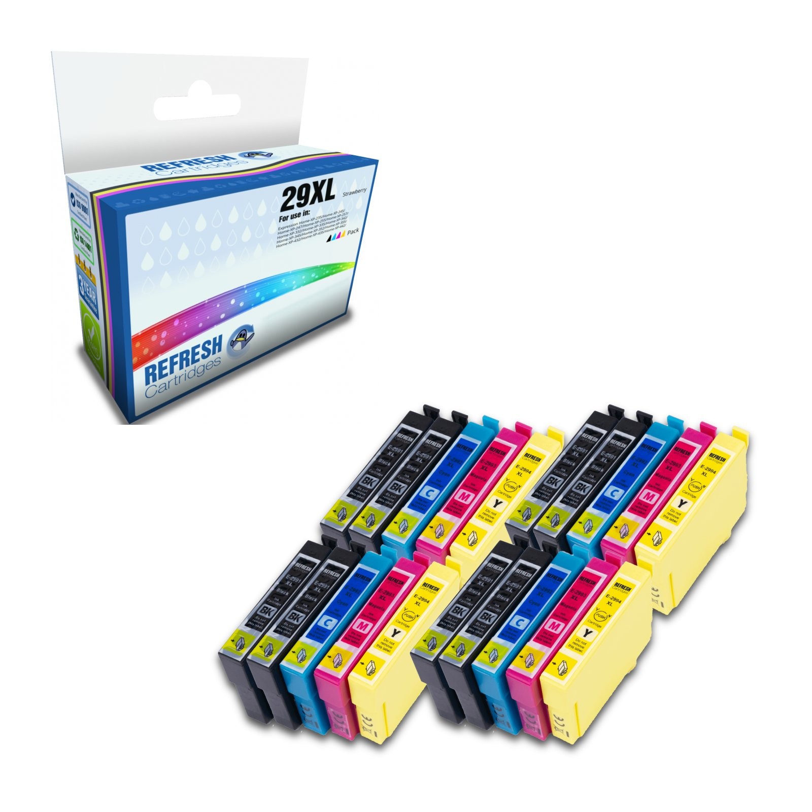 Refresh Cartridges Value Pack 29XL Ink Compatible With Epson Printers