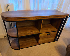 Dunelm Fulton Swivel L-Shaped Corner Desk Shelves bookcase cost £250
