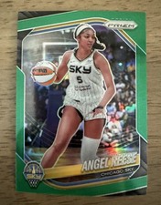 2025 WNBA Prizm Angel Reese #92 Green Prizm Chicago Sky SP