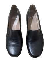 Dansko Black Leather Slip On Comfort Shoes Size 38 or 8 Womens